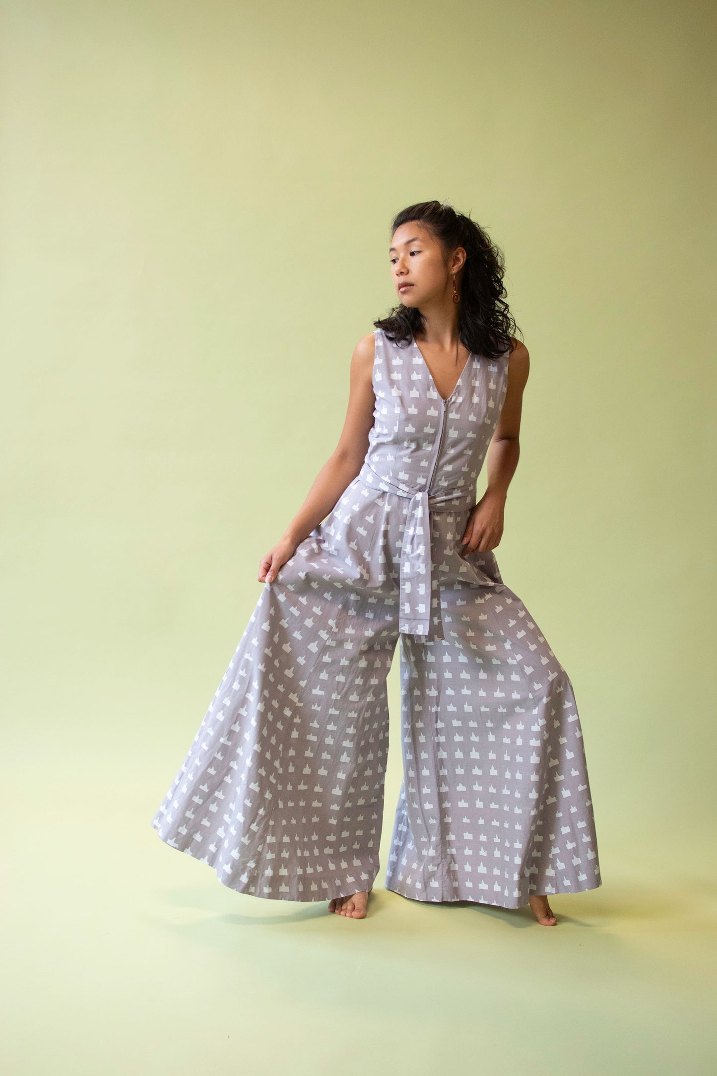Abstract Print Jumpsuit | Marimekko 1969