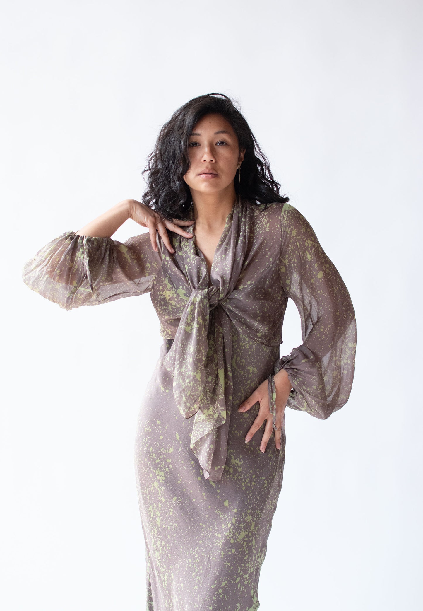 Silk Splatter Print Dress | Betty Jackson