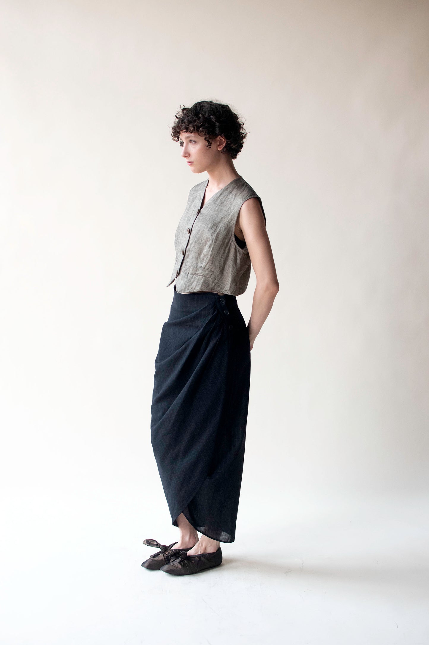 Pinstripe Skirt | Romeo Gigli 1994