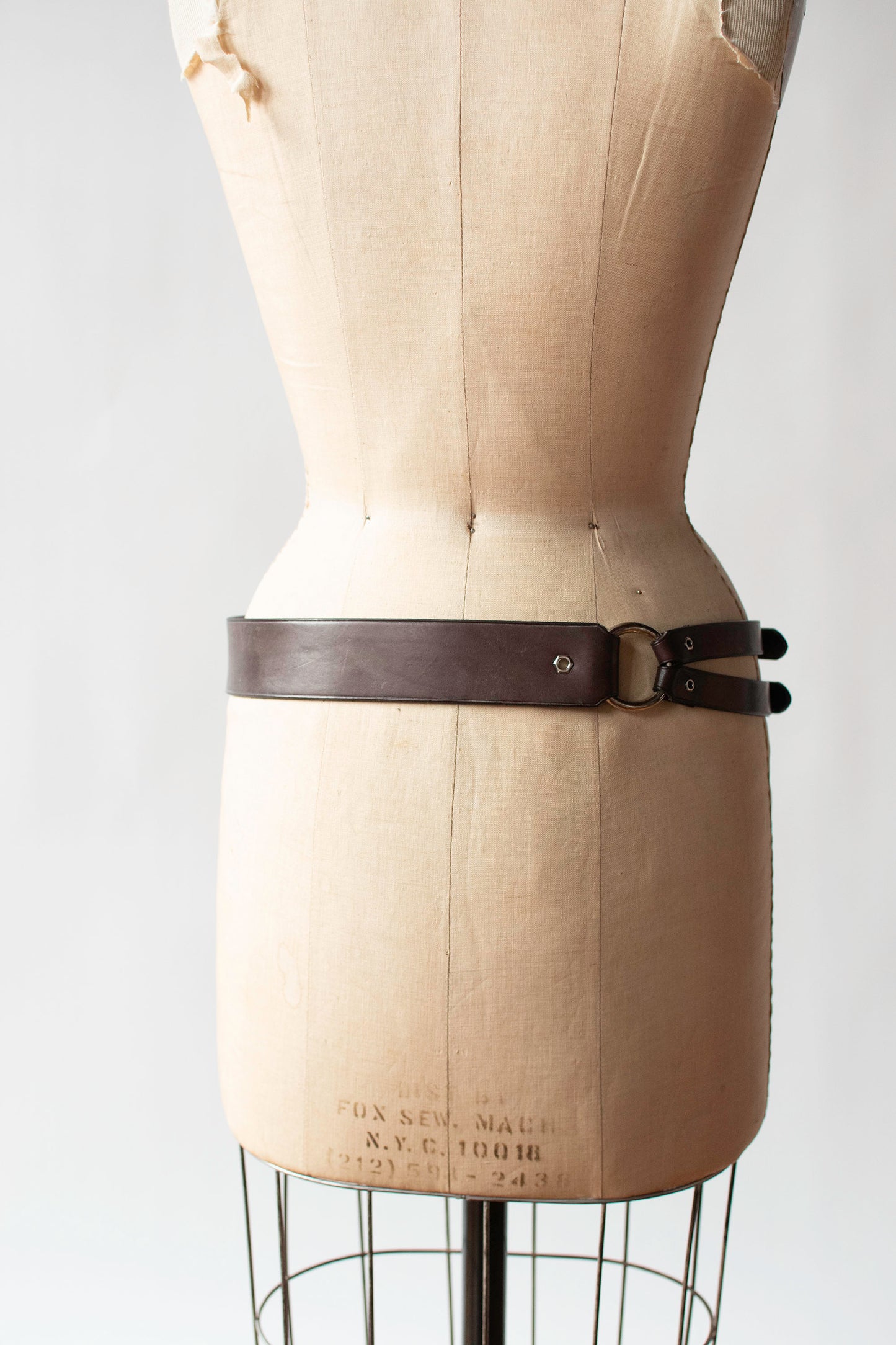Dark Brown Leather O-Ring Belt | Ralph Lauren