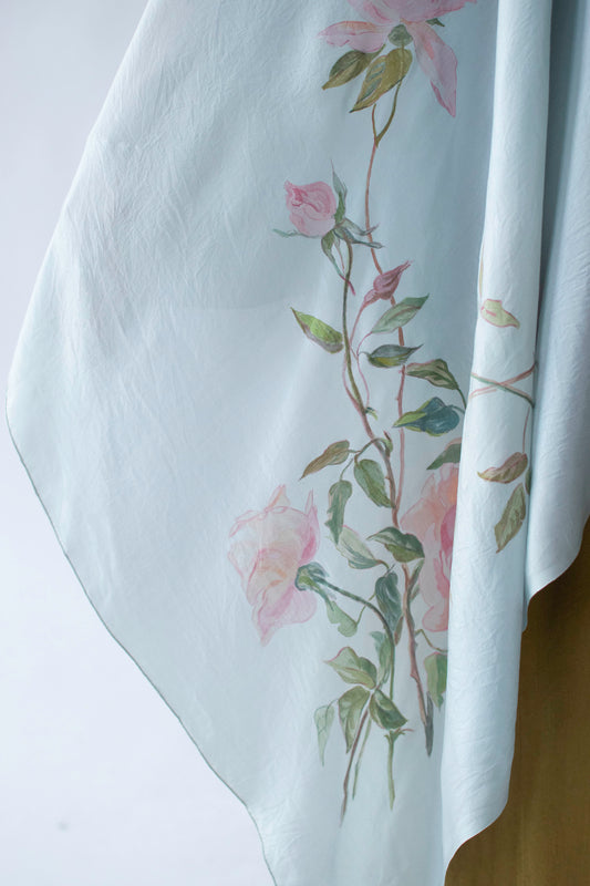 Painted Silk Shawl