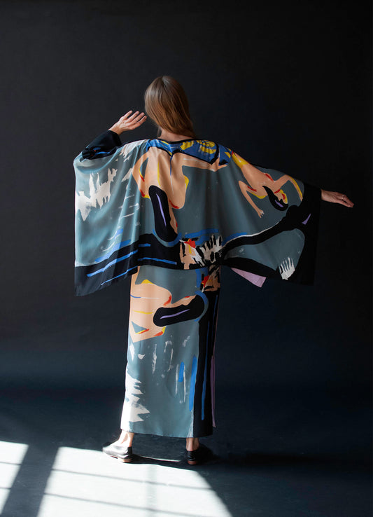 Printed Silk Dress | Michaele Vollbracht