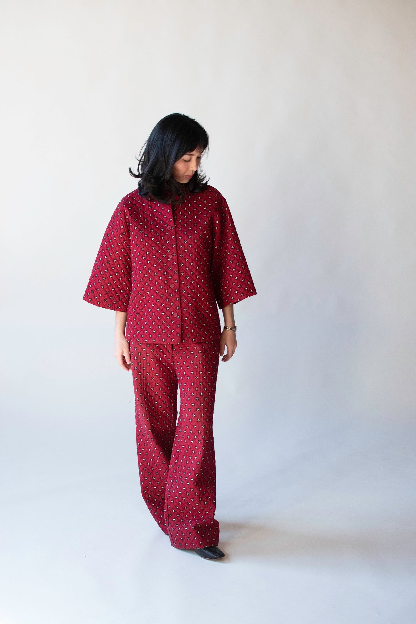 Quilted Pants Suit | Marimekko 1975