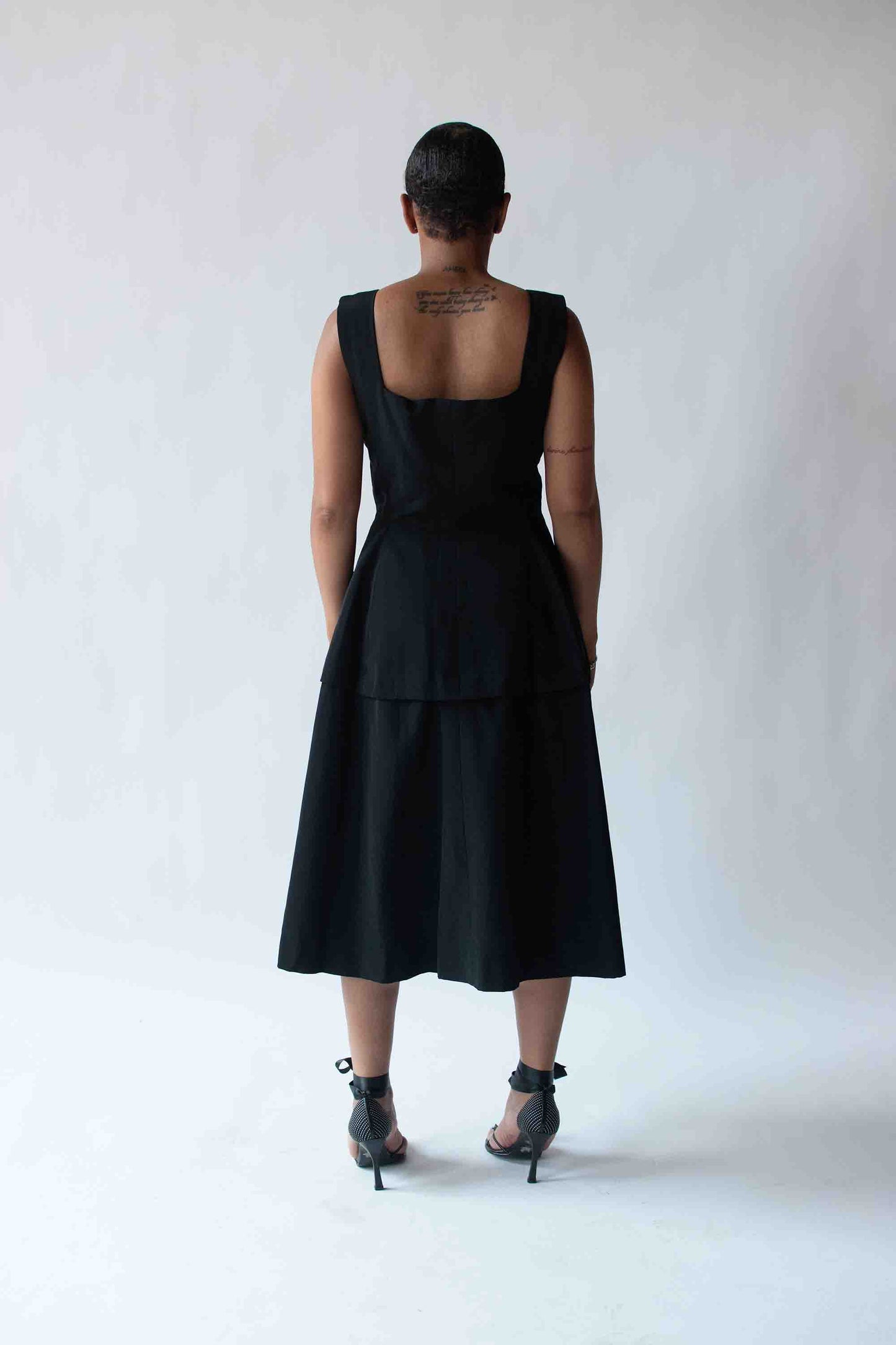 1950s Black Silk Faille Dress | Christian Dior New York