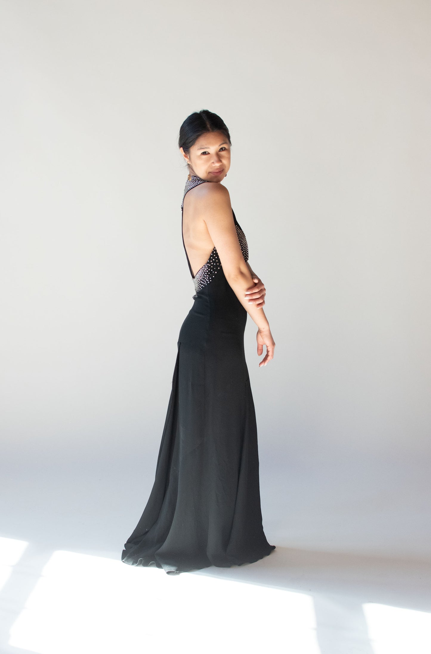 1930s Gown w/ Rhinestones | Agnes - Drecoll
