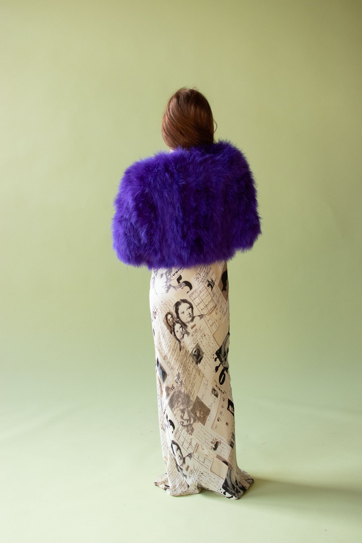 Purple Feather Jacket | Azzaro