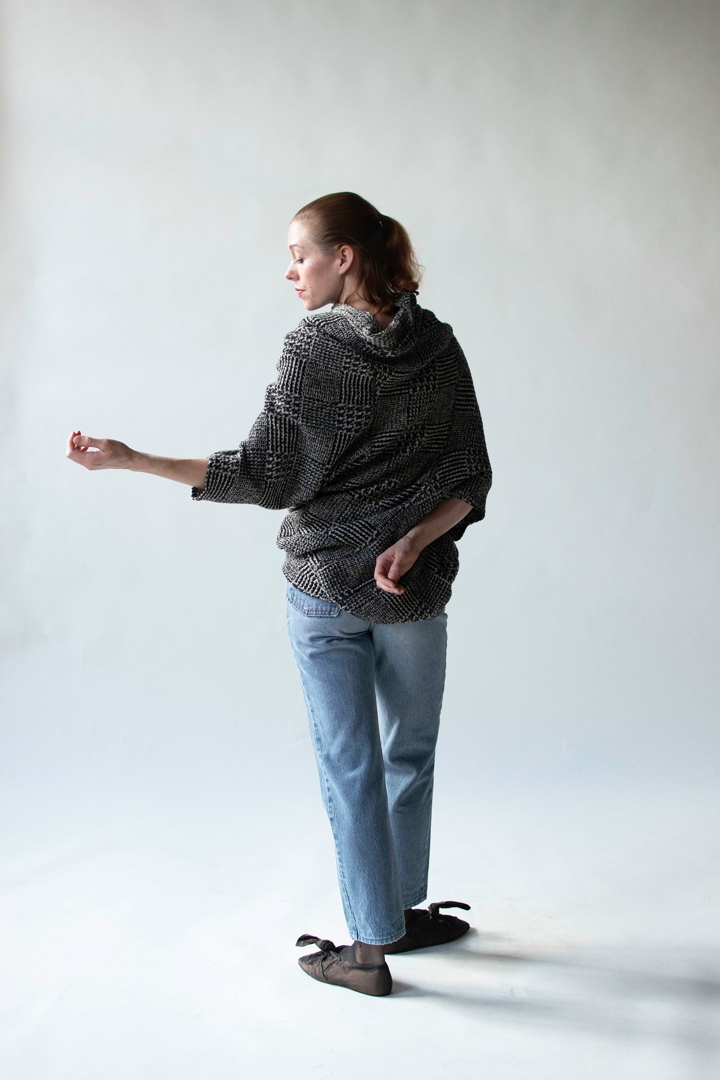 Black and White Knit sweater | Junya Watanabe Comme des Garcons 2008