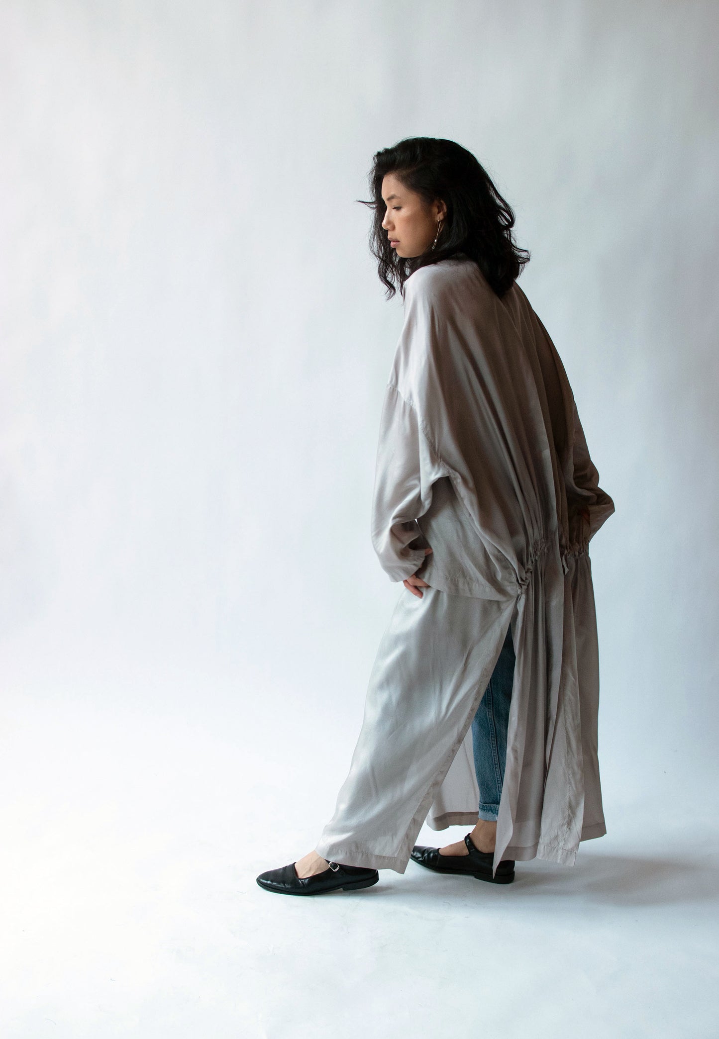 1980s Gray Open Back Jacket | Max Studio