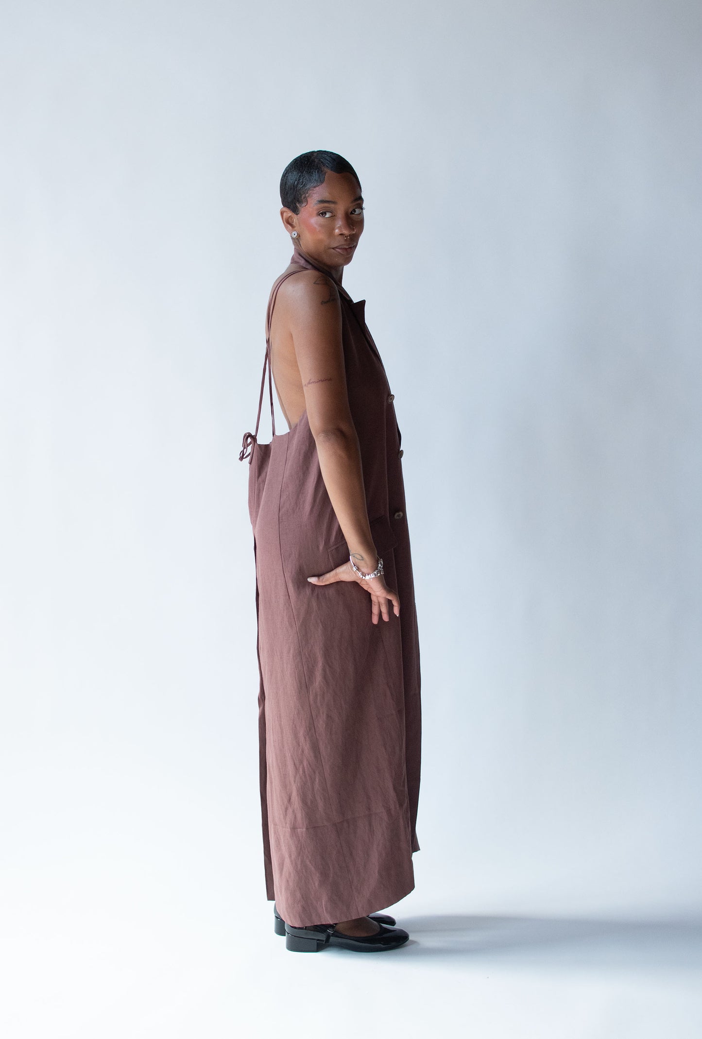 1990s Linen Dress | Morgane Le Fay