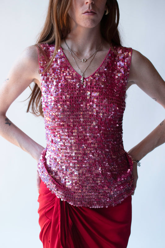 Y2K Sequin Tank | Rossella Goldschmied