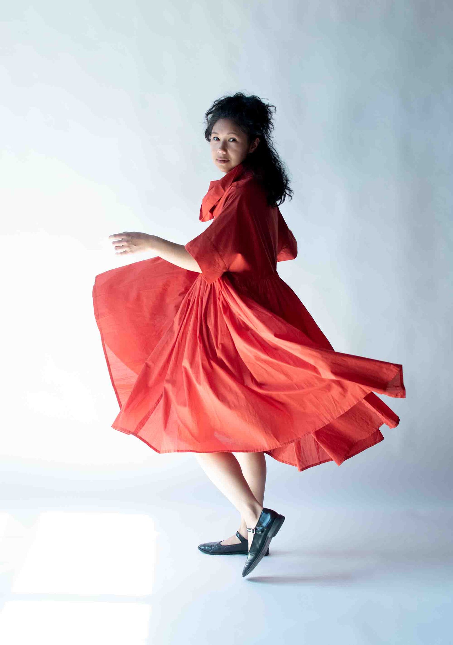 1990s Rust Cotton Dress | G Gigli