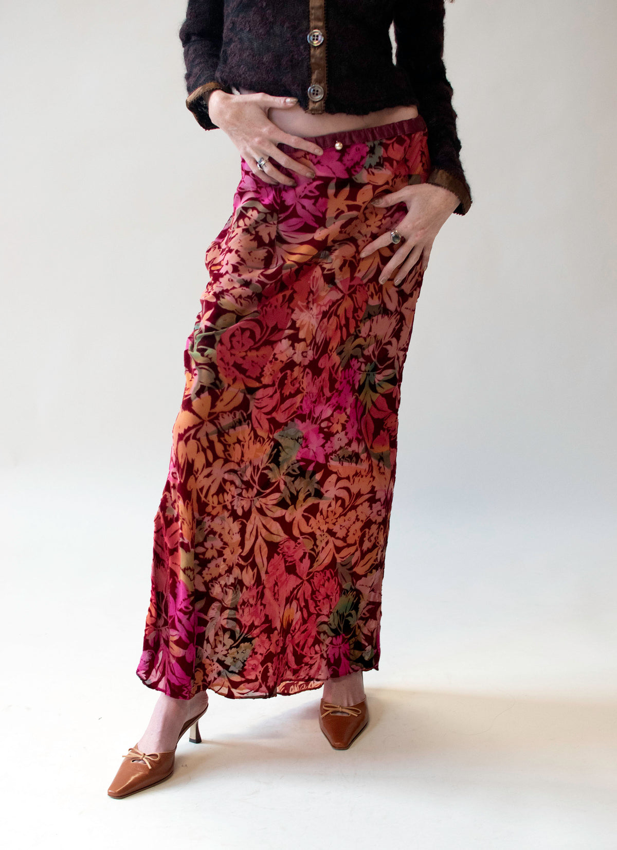 Devoré Velvet Skirt | Voyage Invest in the Original