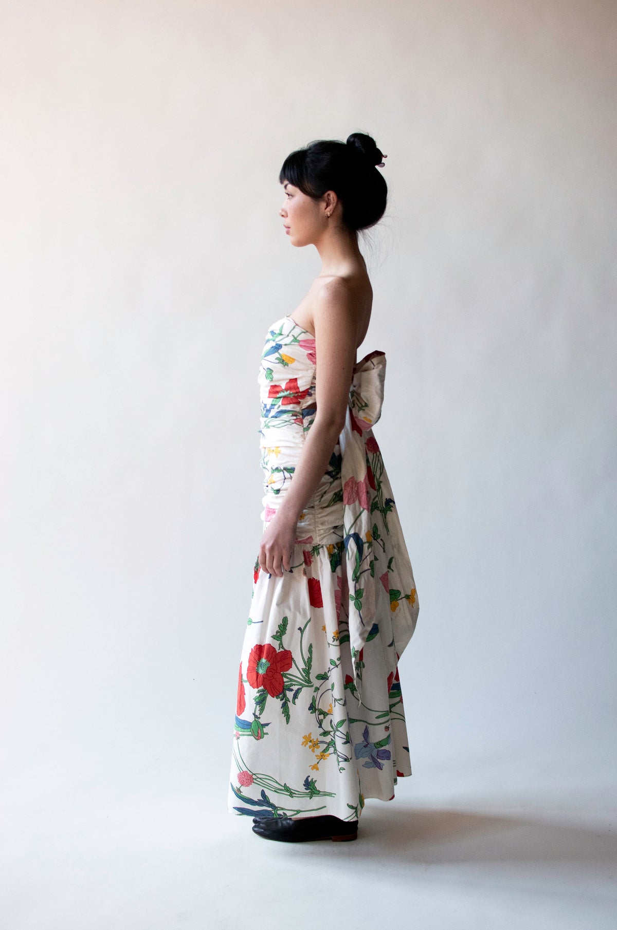 1980s Floral Print Dress | Jan + Christina Barboglio