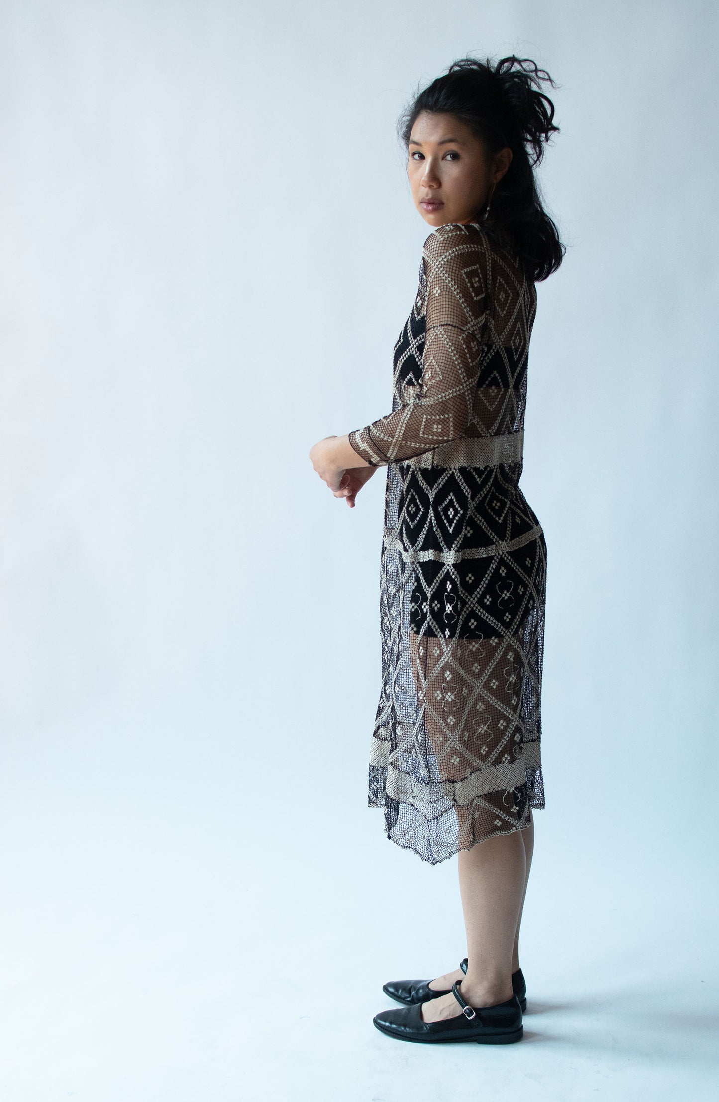 1920s Crochet Dress