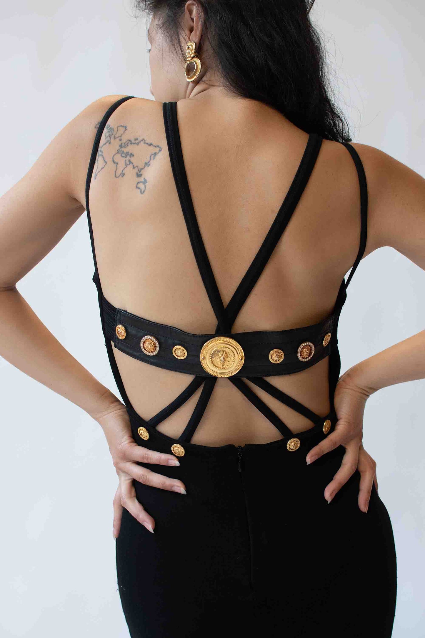 1990s Black Mini Dress | Andrea Isabella