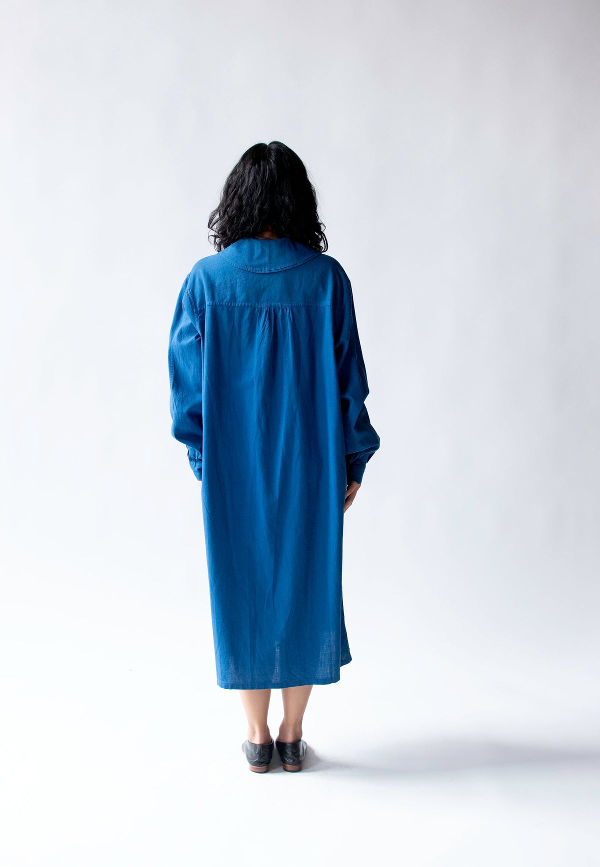 1930s Cobalt Smock Dress