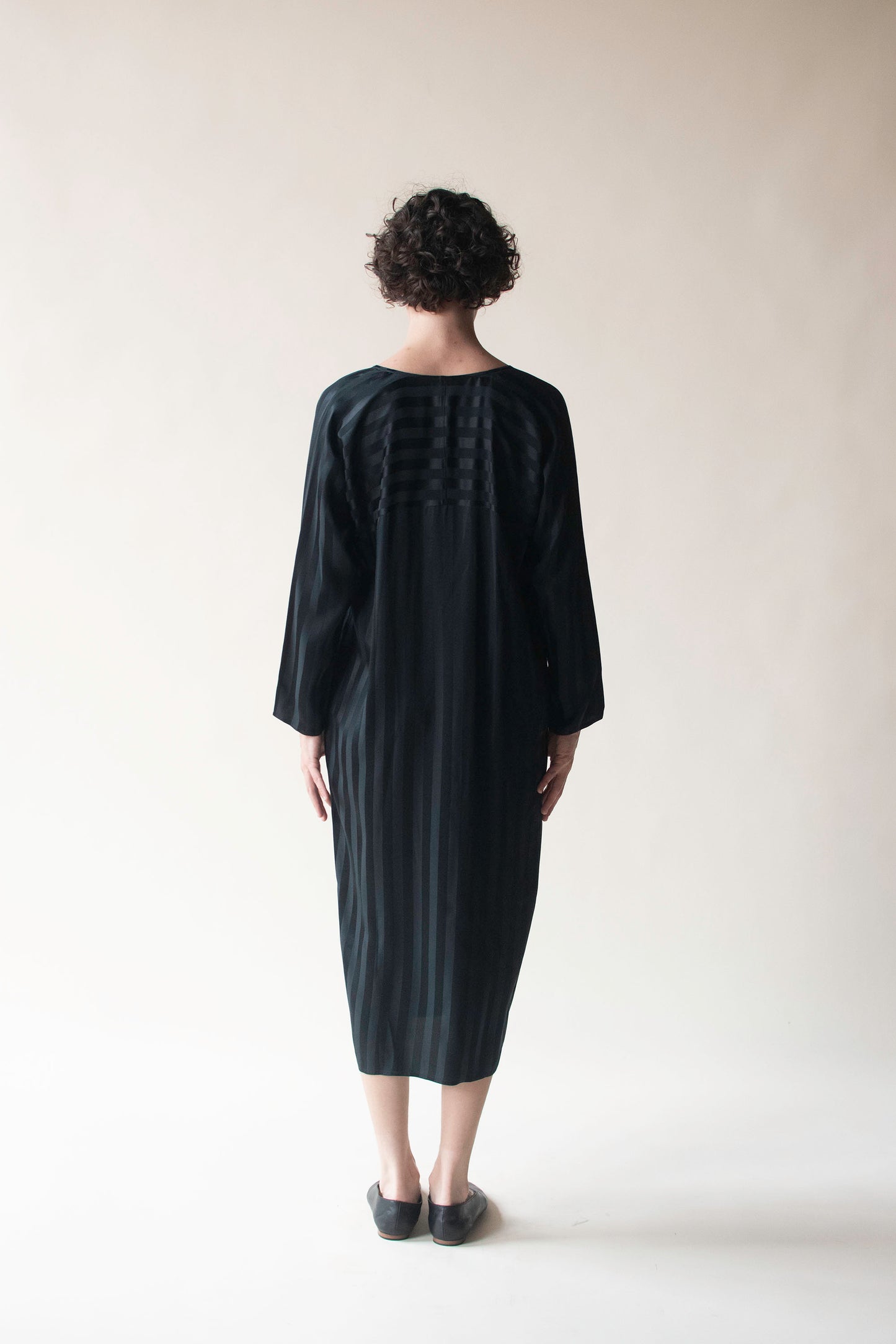 Striped Silk Dress | Beene Bag