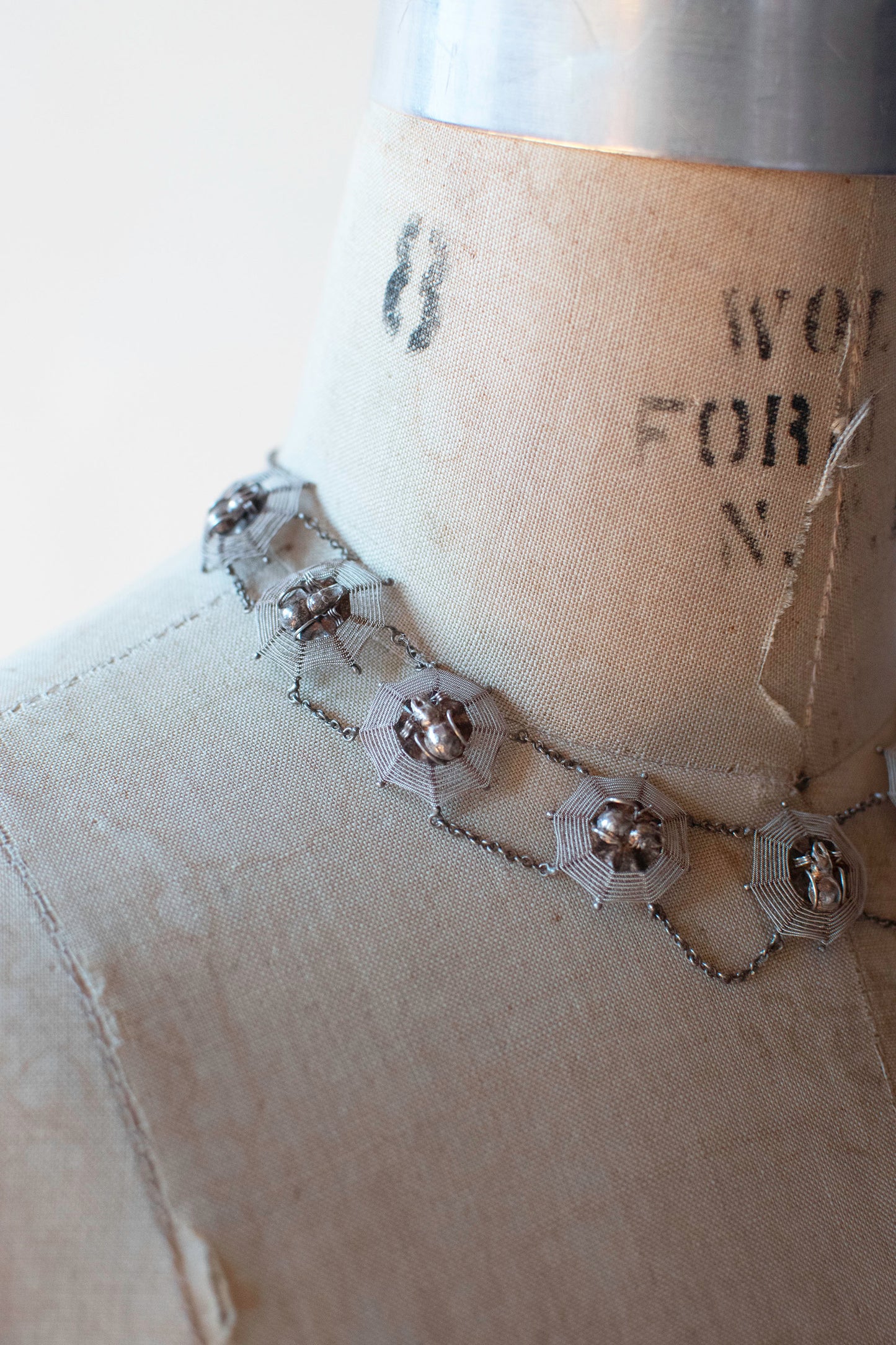 Antique Filigree Spider Chocker