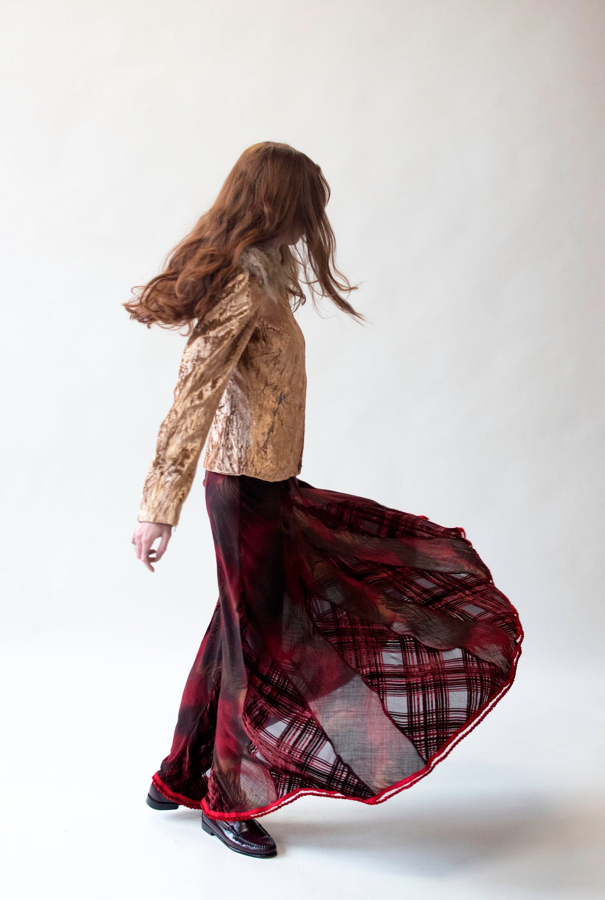 Peacock Print Skirt | | Voyage Invest in the Original