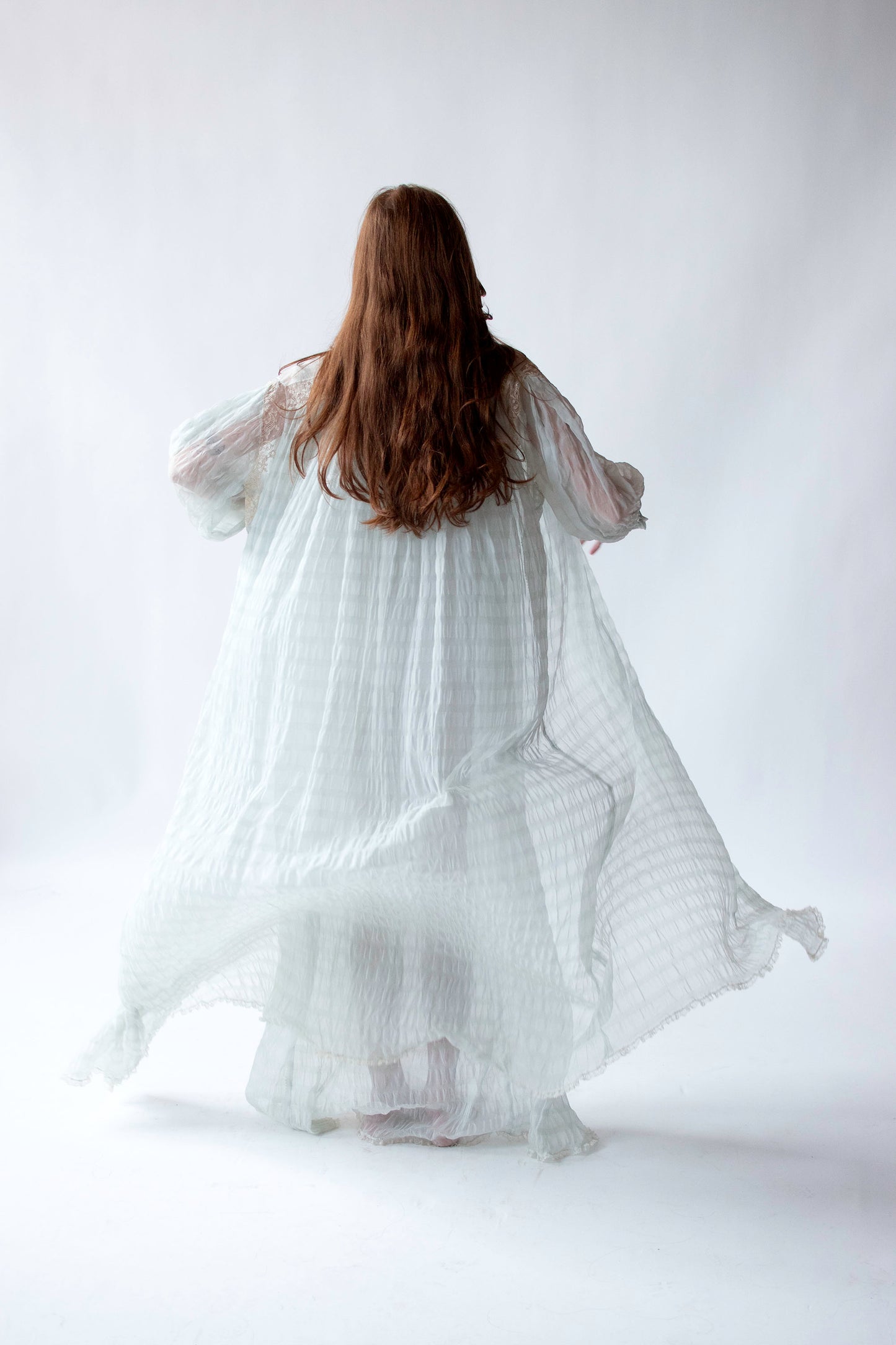 1950s Plisse Peignoir