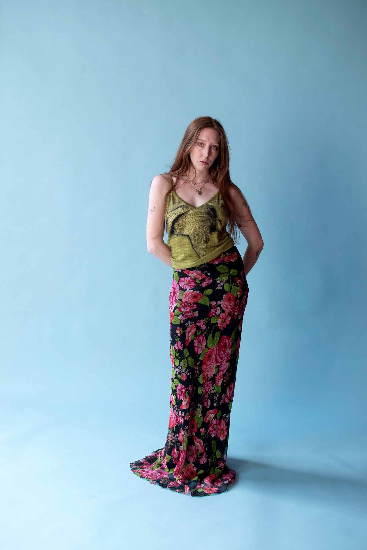 Bias Cut Floral Print Skirt | Anna Molinari