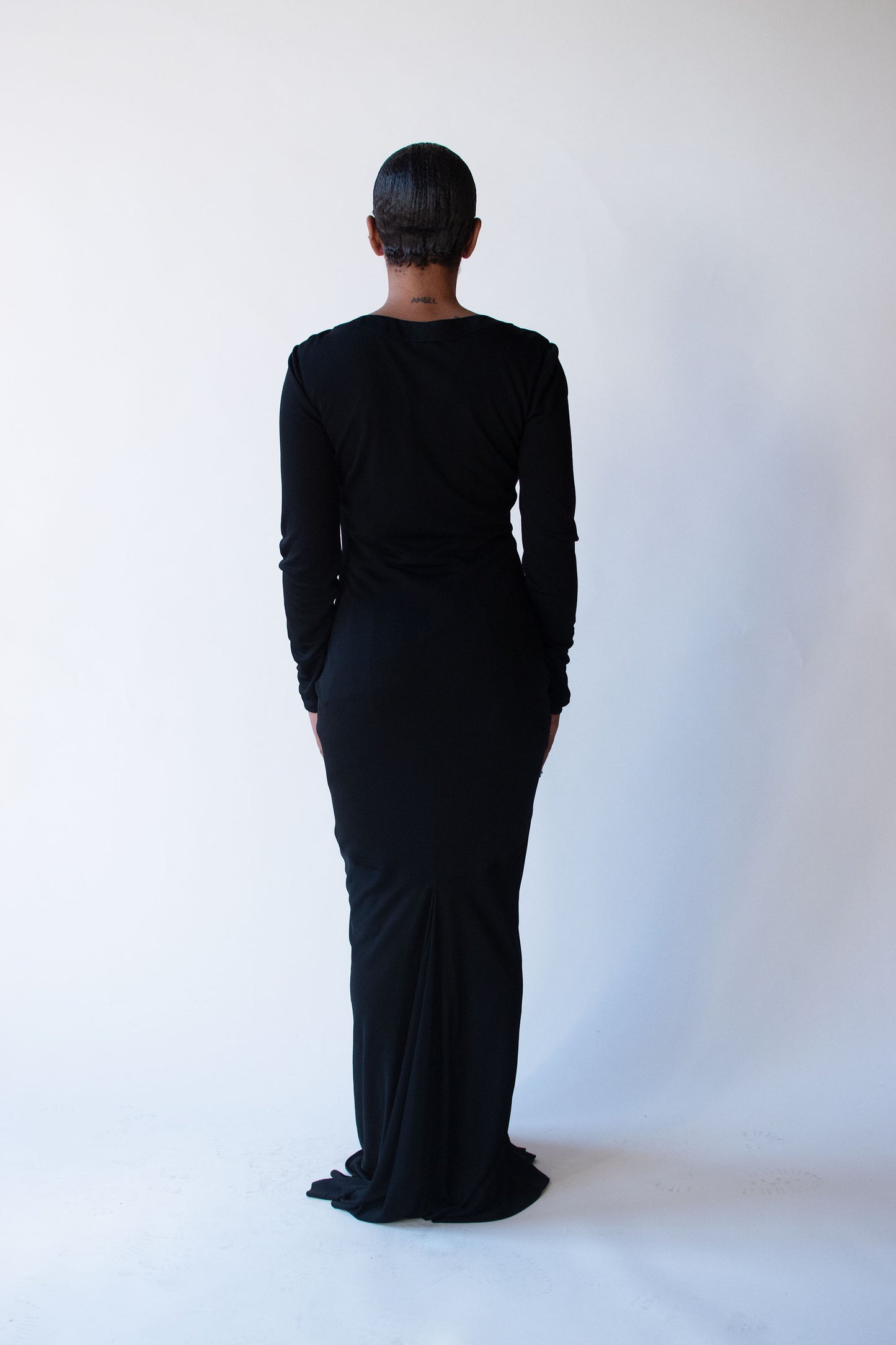 Black Ruched Gown | Jaques Fath