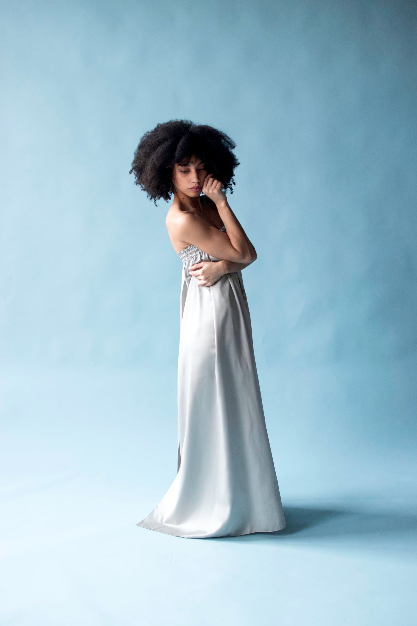 1970s Pale Blue Dress | Geoffrey Beene