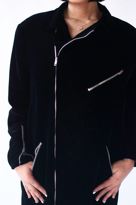 Black Velvet Jacket | Stephen Sprouse FW 1984