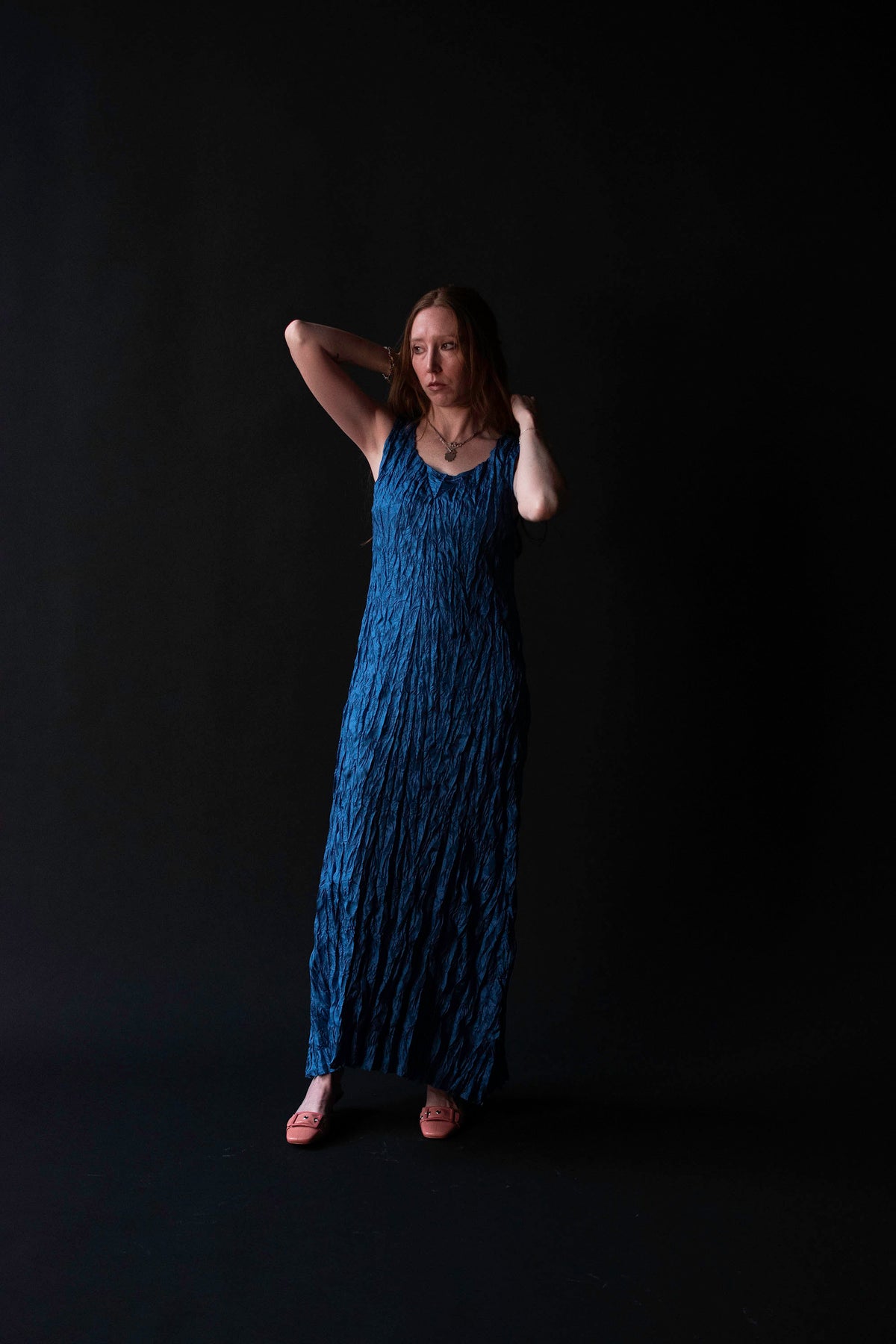 Pleated Blue Dress | Issey Miyake