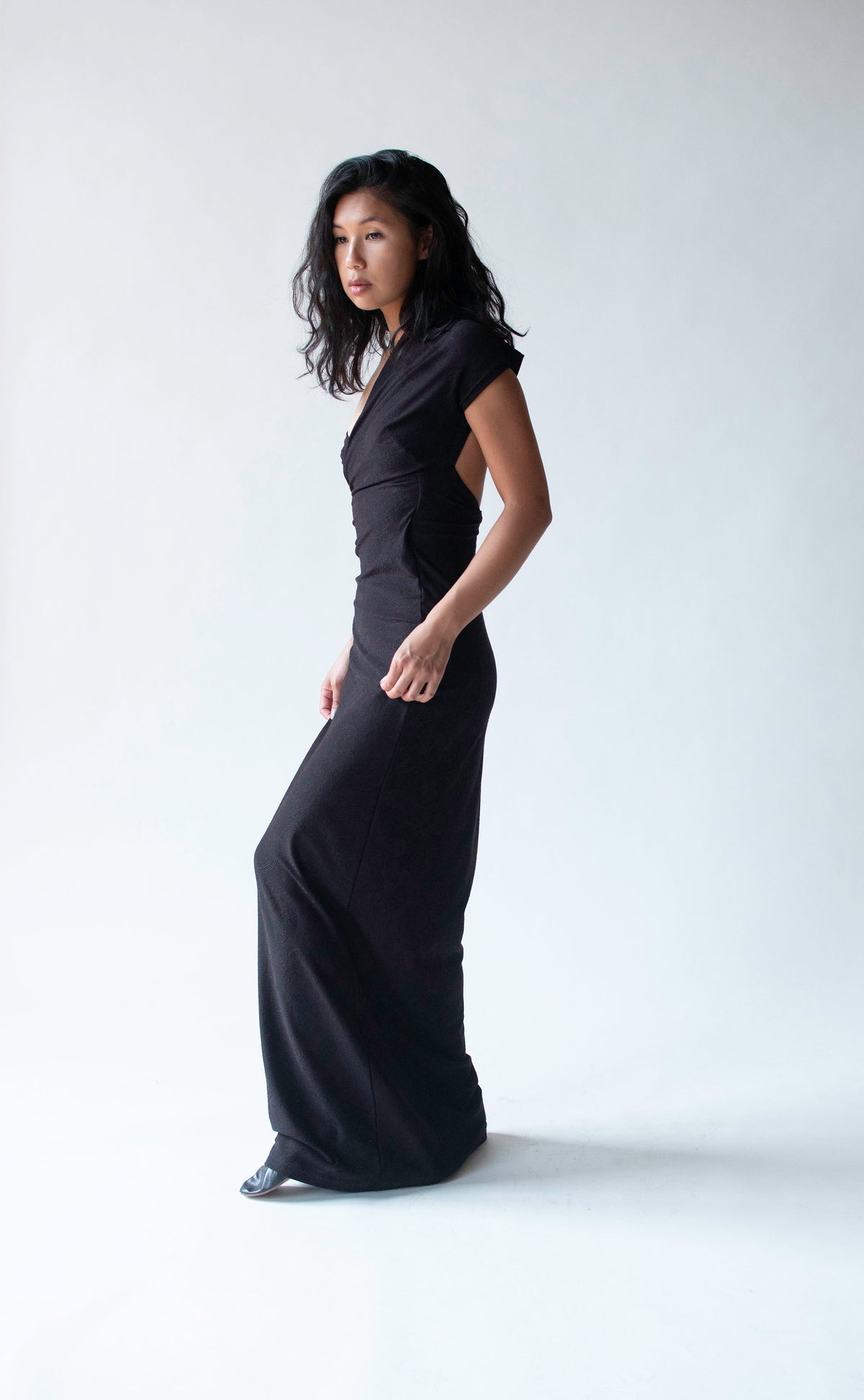1990s One Shoulder Dress