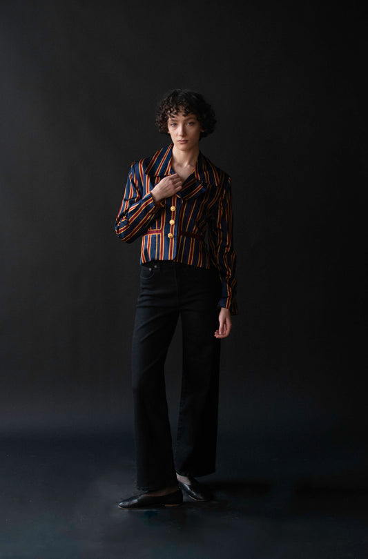 Striped Silk Blazer | Todd Oldham SS 1993