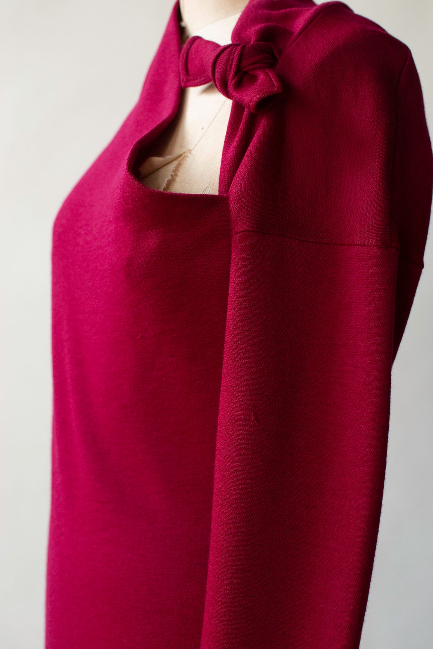 Raspberry Knit Dress | Romeo Gigli 1988