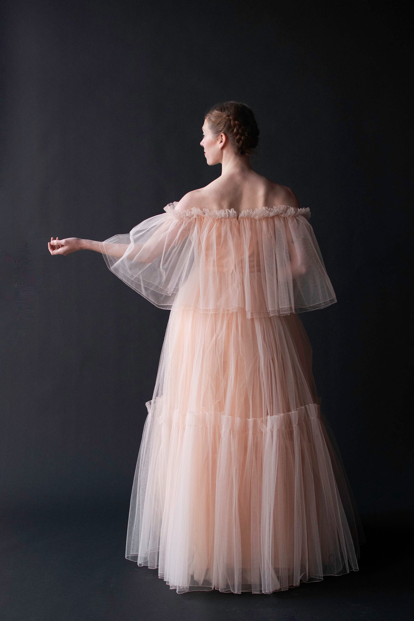 Peach Tulle Dress | Murray Arbeid