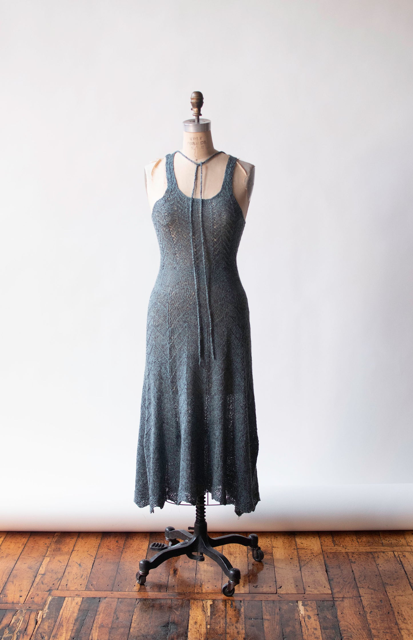 Slate Blue Knit Dress | Lotte Gabole