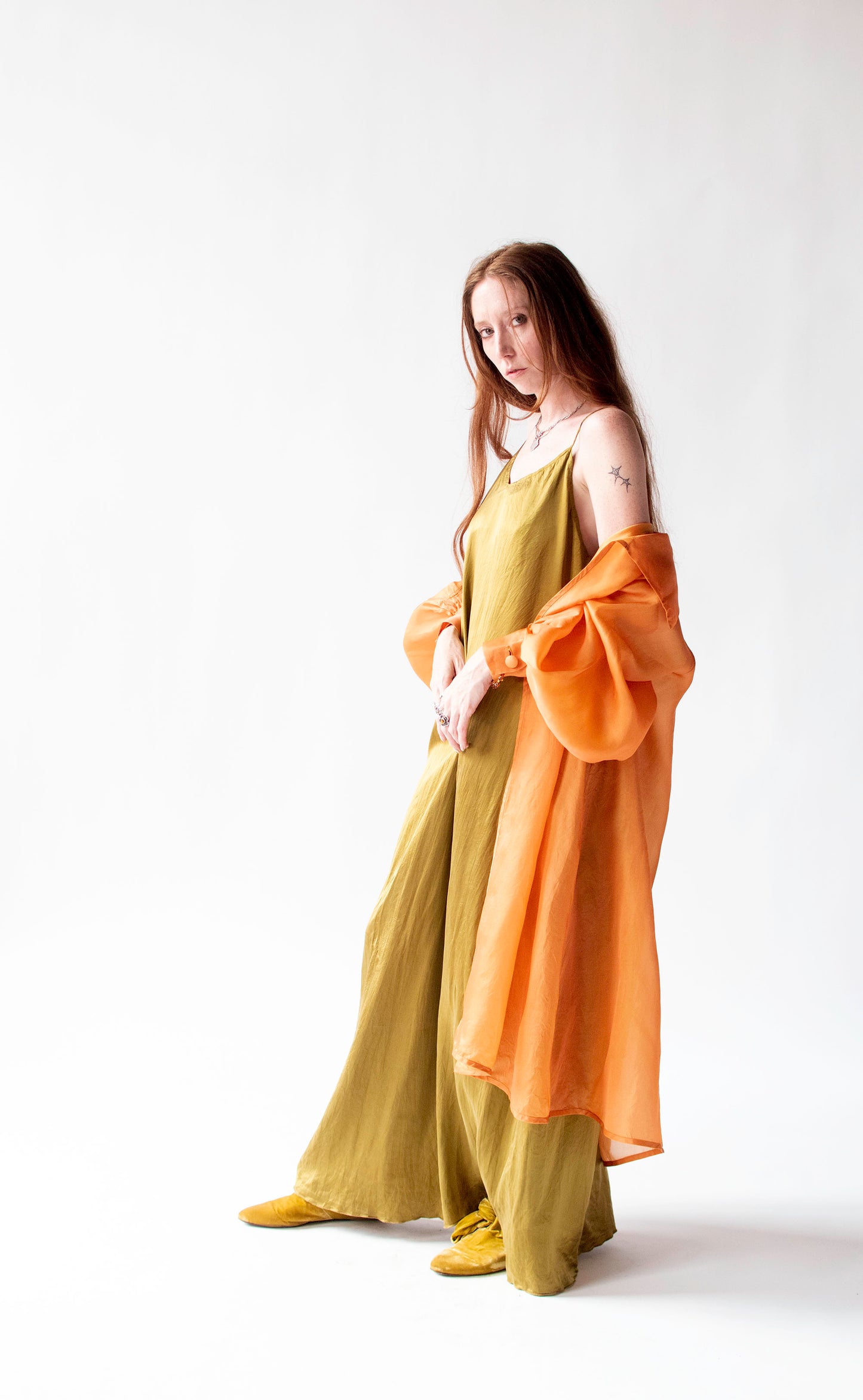 Orange Organza Jacket