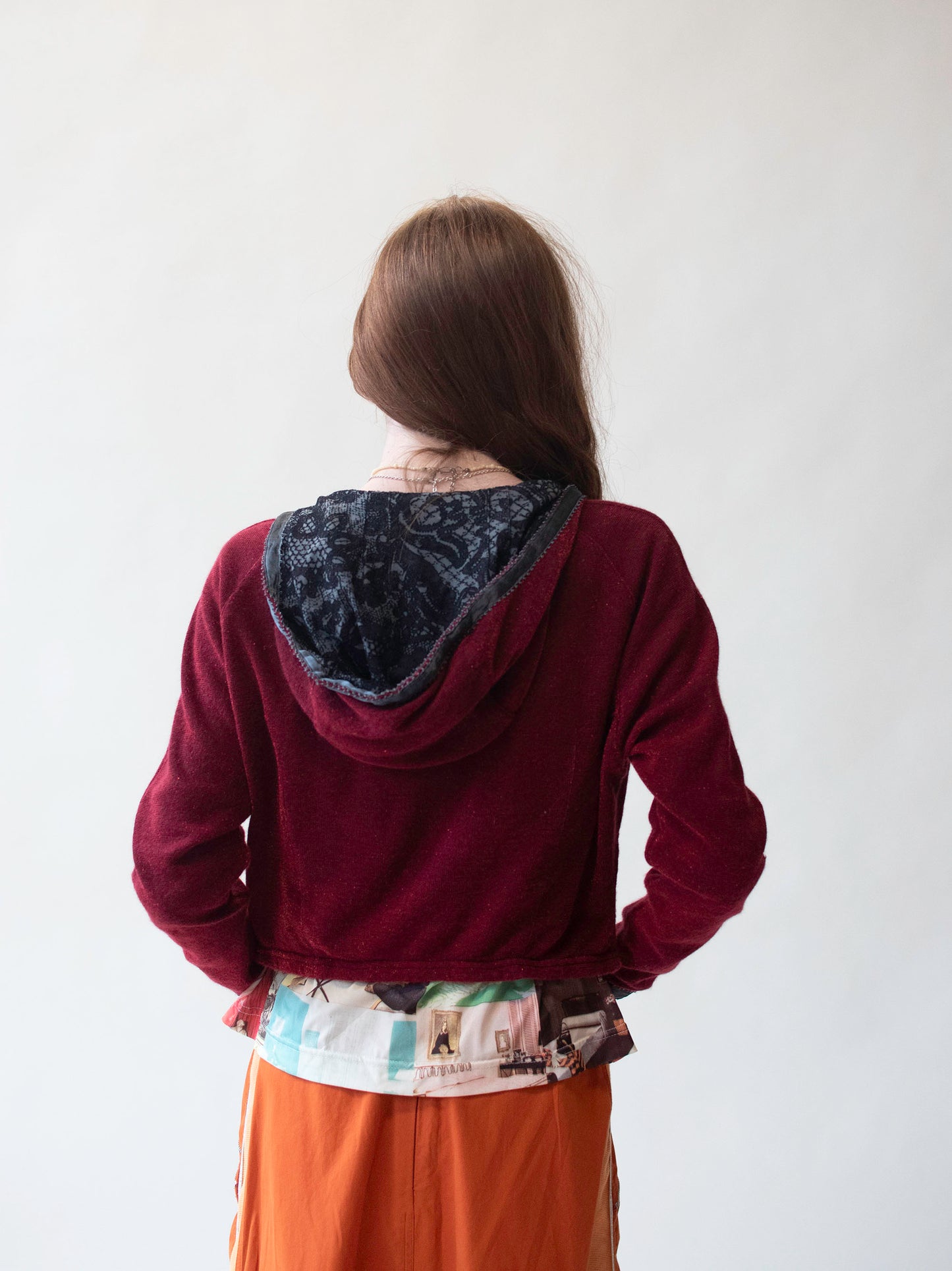 Red Hooded Sparkle Cardigan | Voyage Invest in the Original