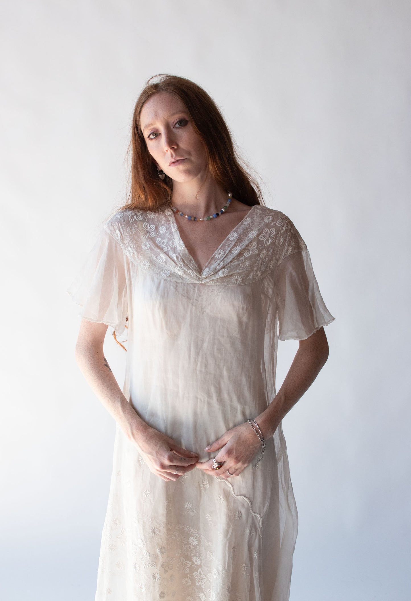 1920s Embroidered Dress