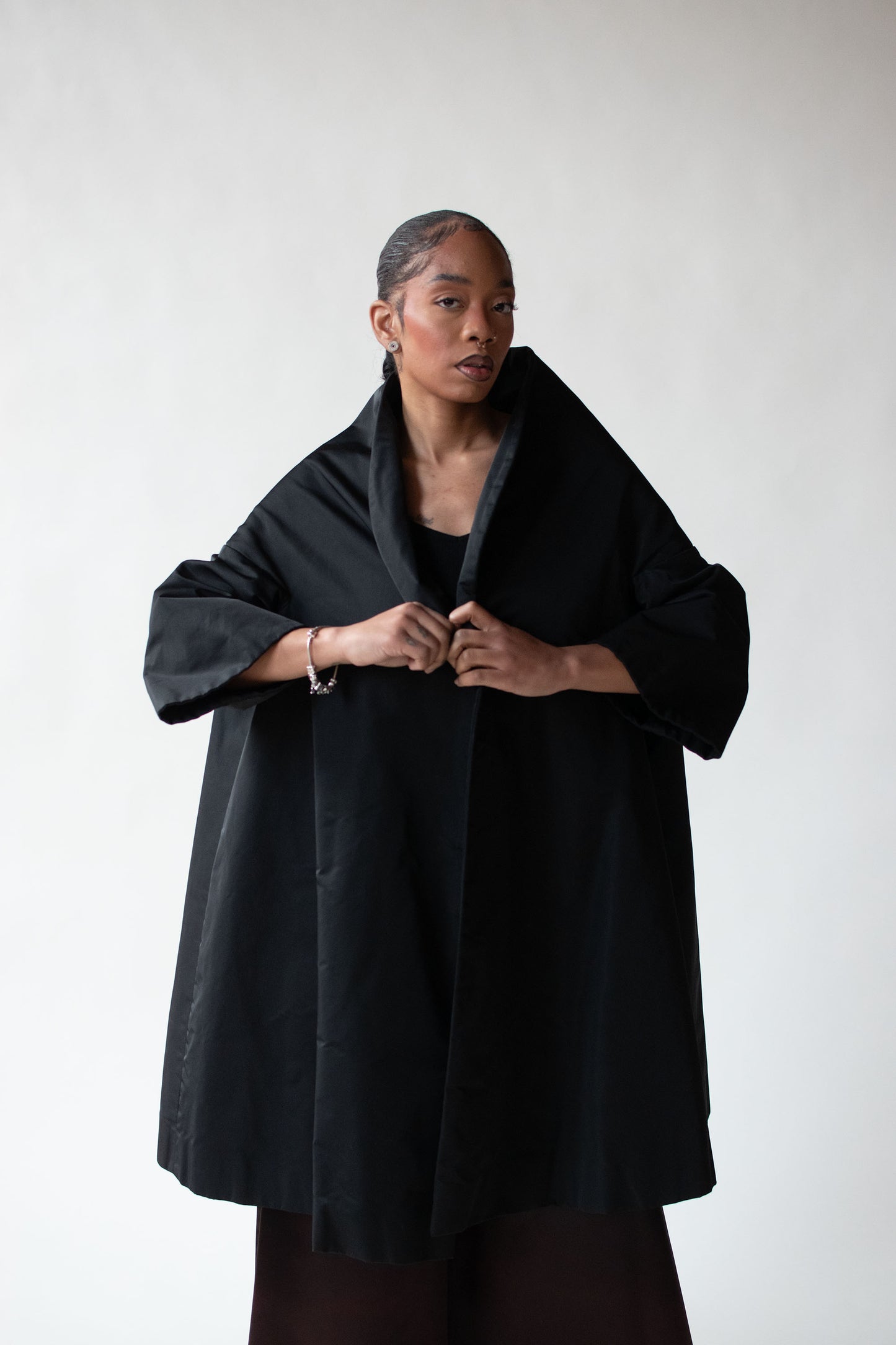 1950 Black Opera Coat | Neiman Marcus