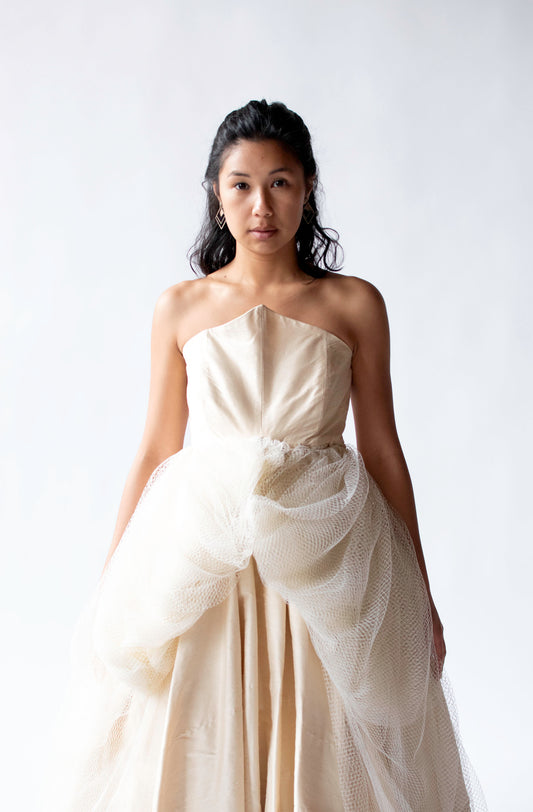 Netted Gown | Romeo Gigli for Callaghan SS 1993