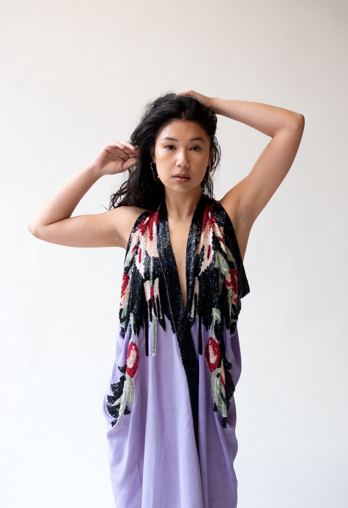 1980s Beaded Silk Caftan | Michaele Vollbracht