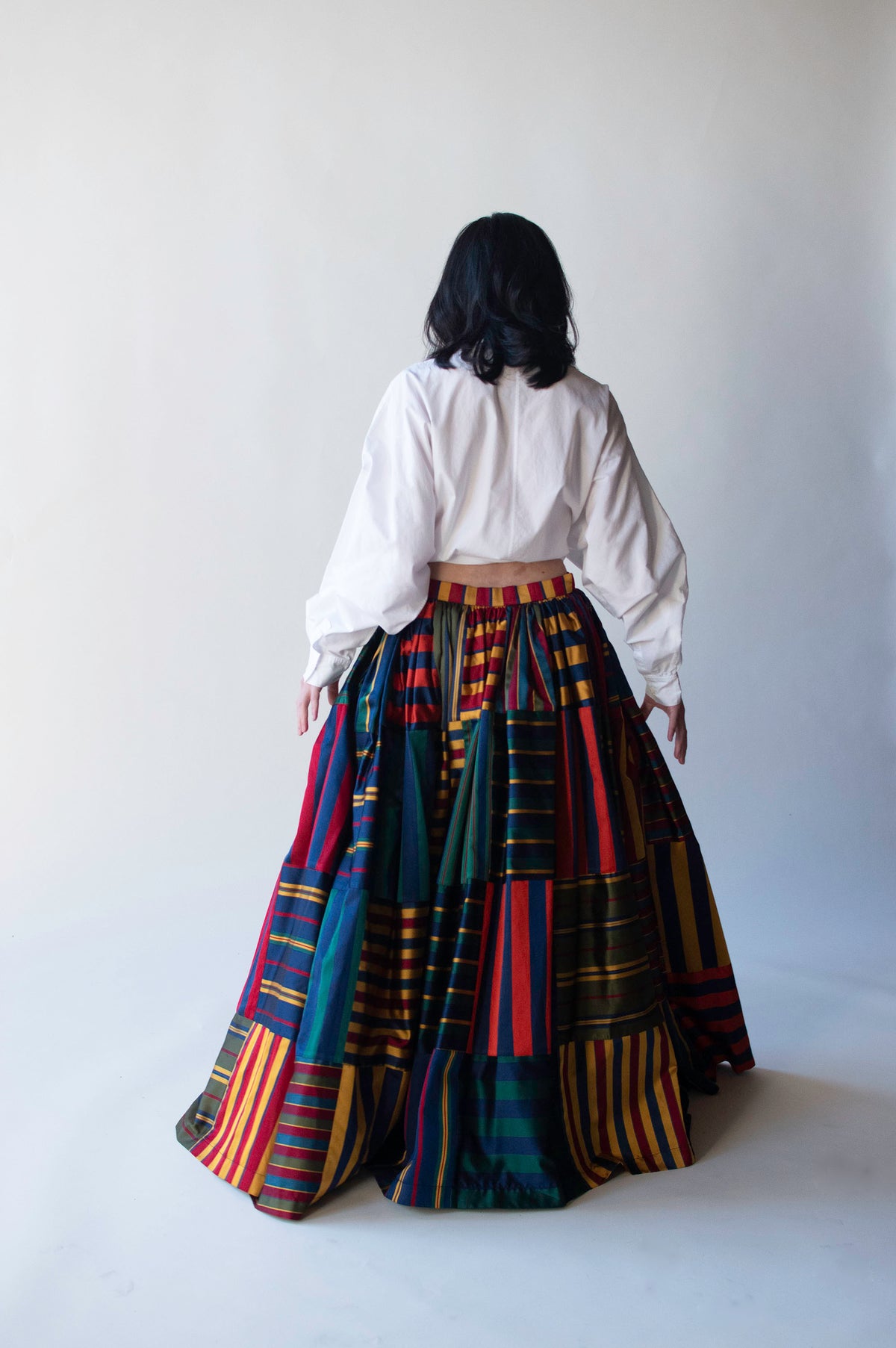 Striped Silk Skirt | Todd Oldham