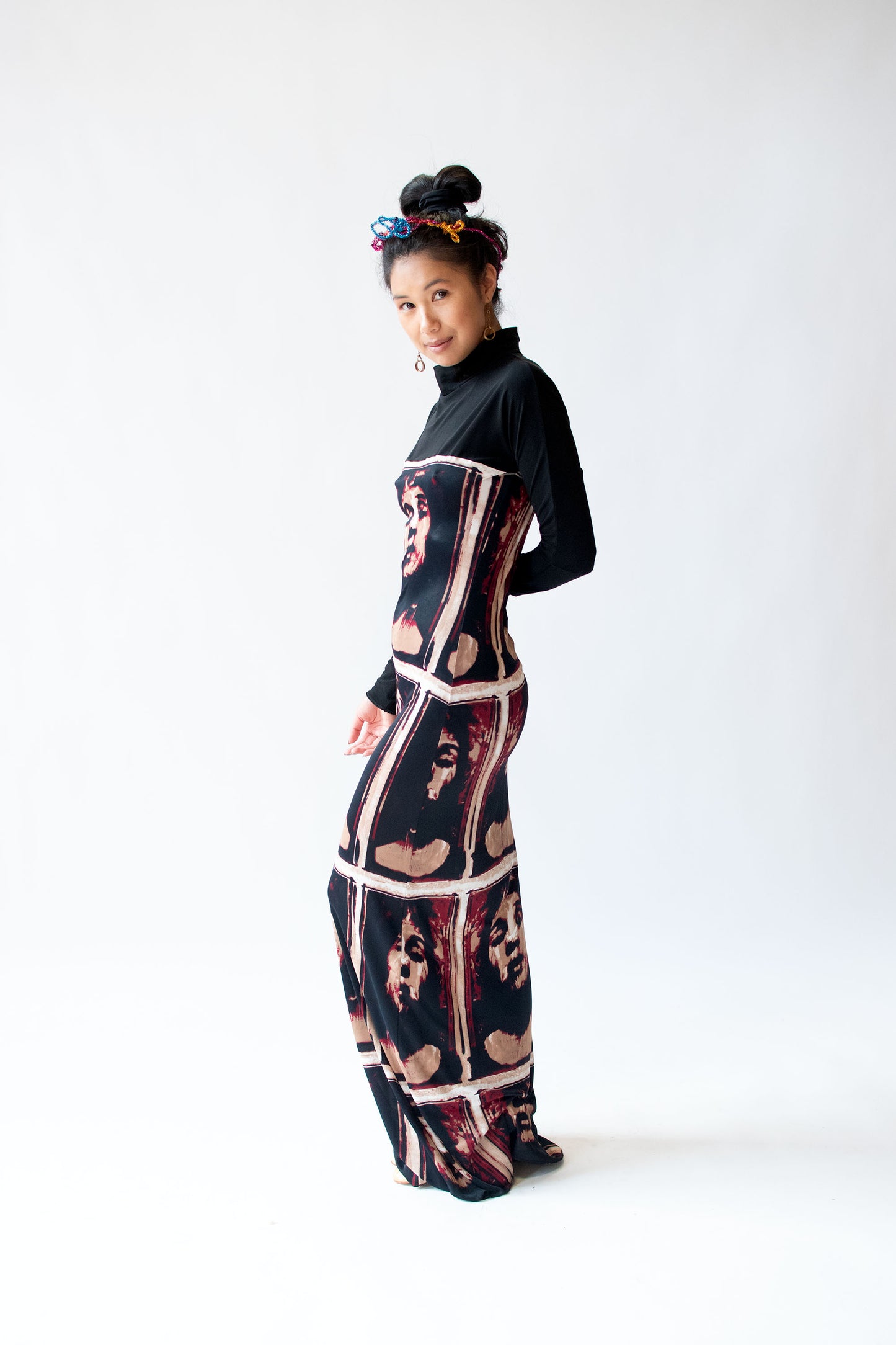1990s Portrait Print Dress | Jean Paul Gaultier
