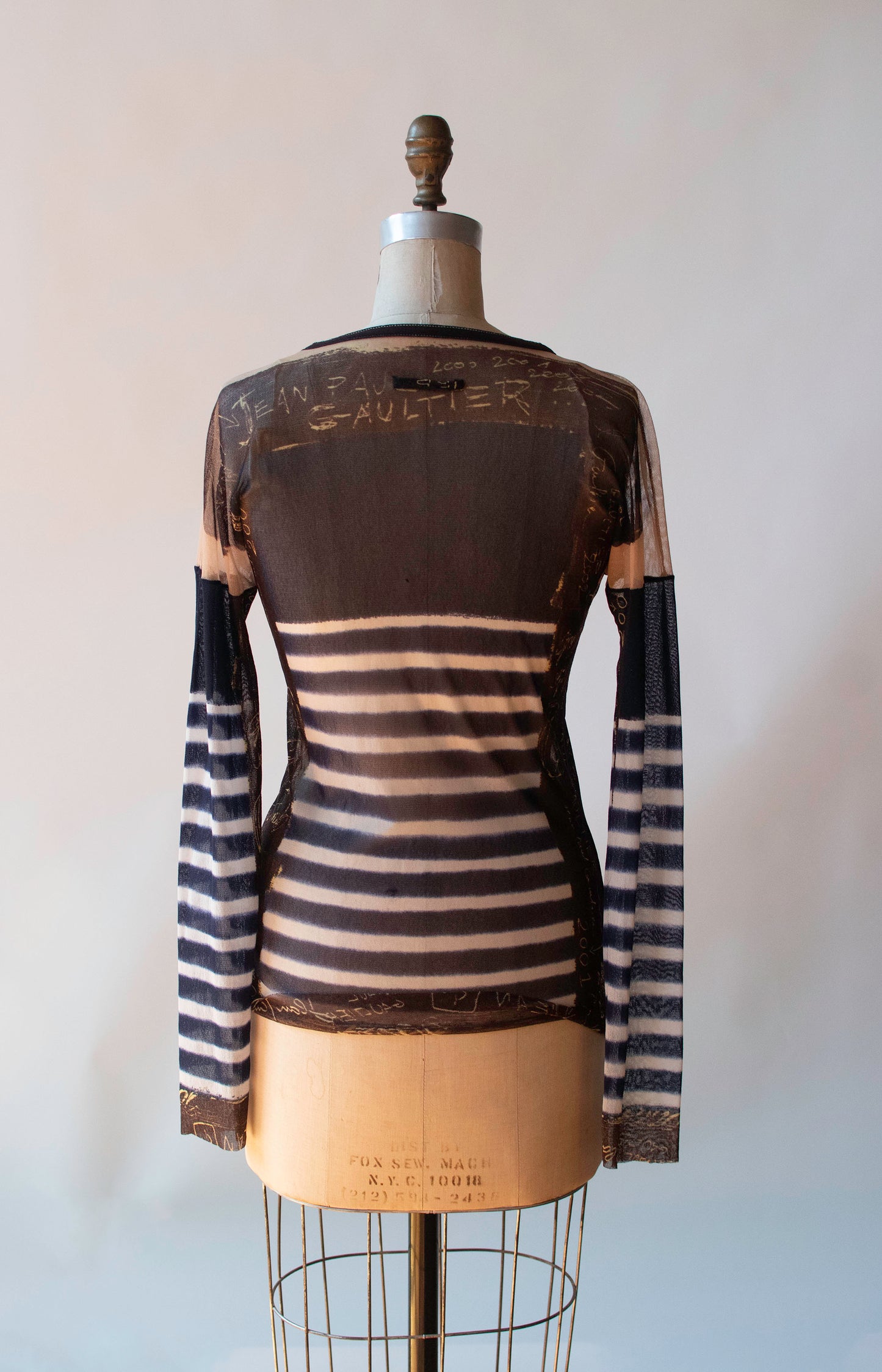 Striped Mesh Shirt | Jean Paul Gaultier SS 2001