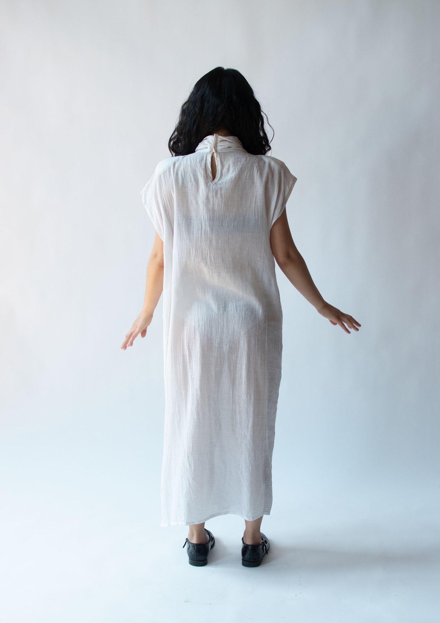 1980s Gauze Dress with Seashells