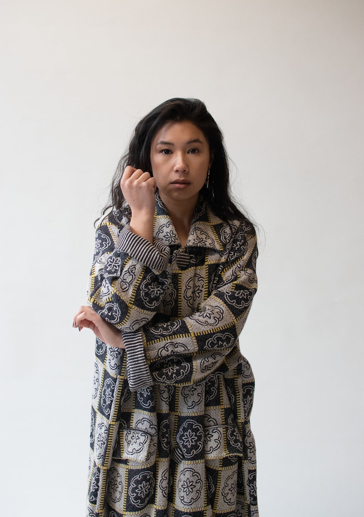 1980s Woven Coat | East Wind Code Vivienne Tam