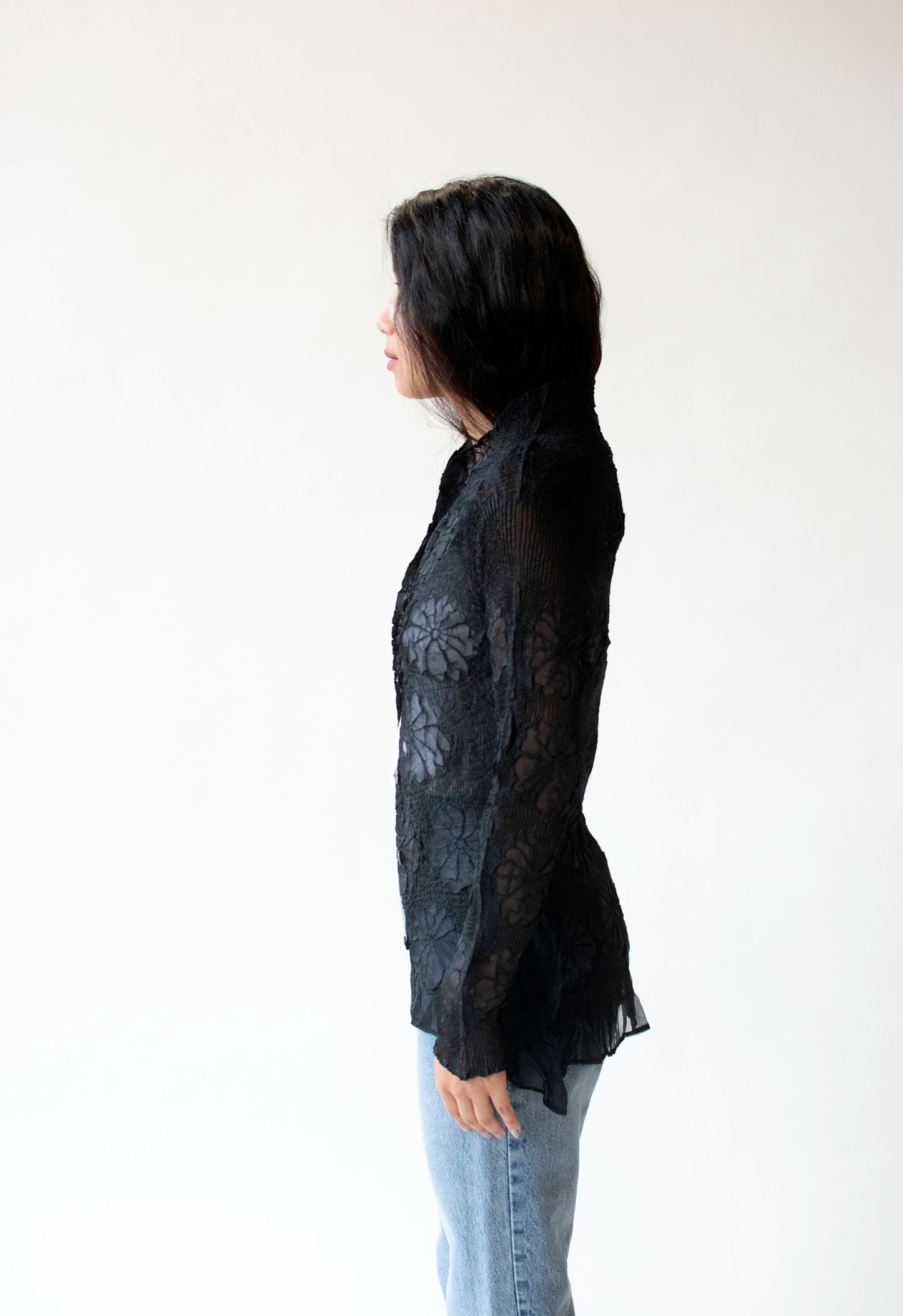Textural Black Shirt | Yoshiki Hishinuma