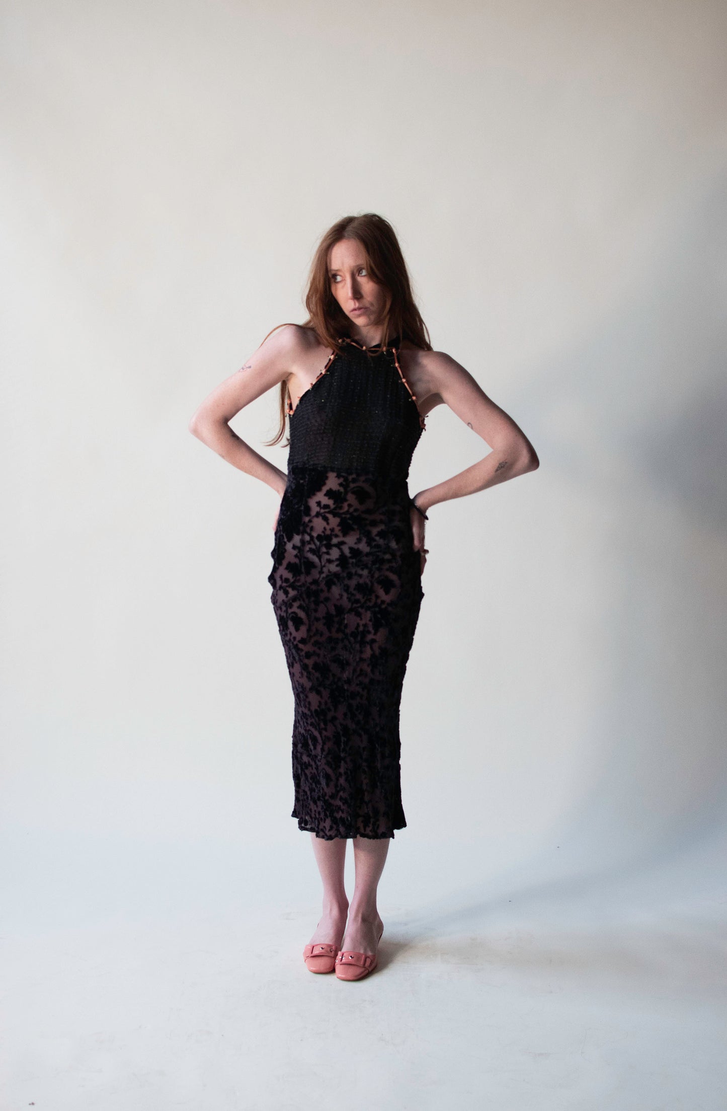 1990s Chiffon Burnout Velvet Dress | Voyage Invest in the Original