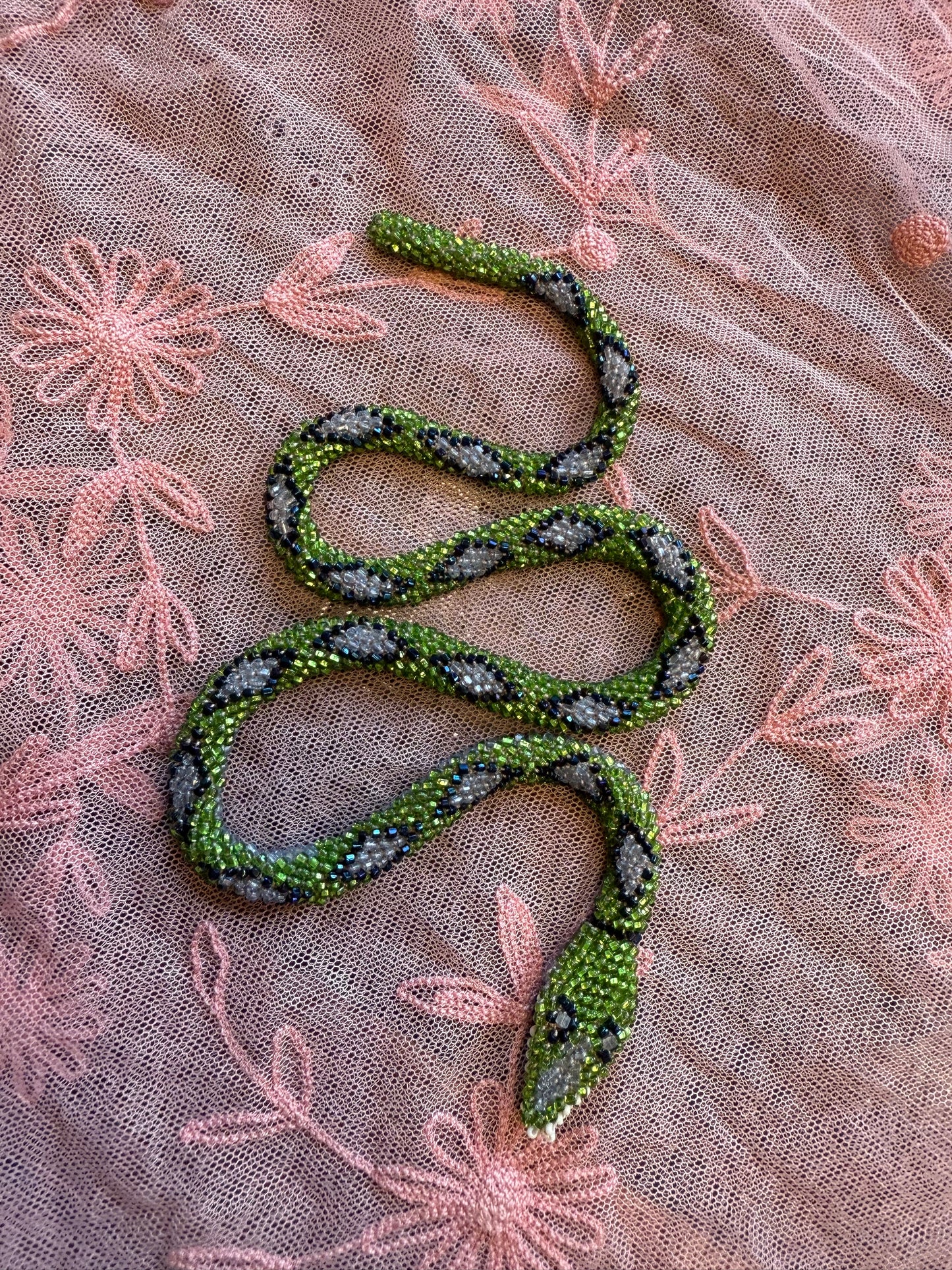 Bead Crochet Snake | Absinthe Diamond