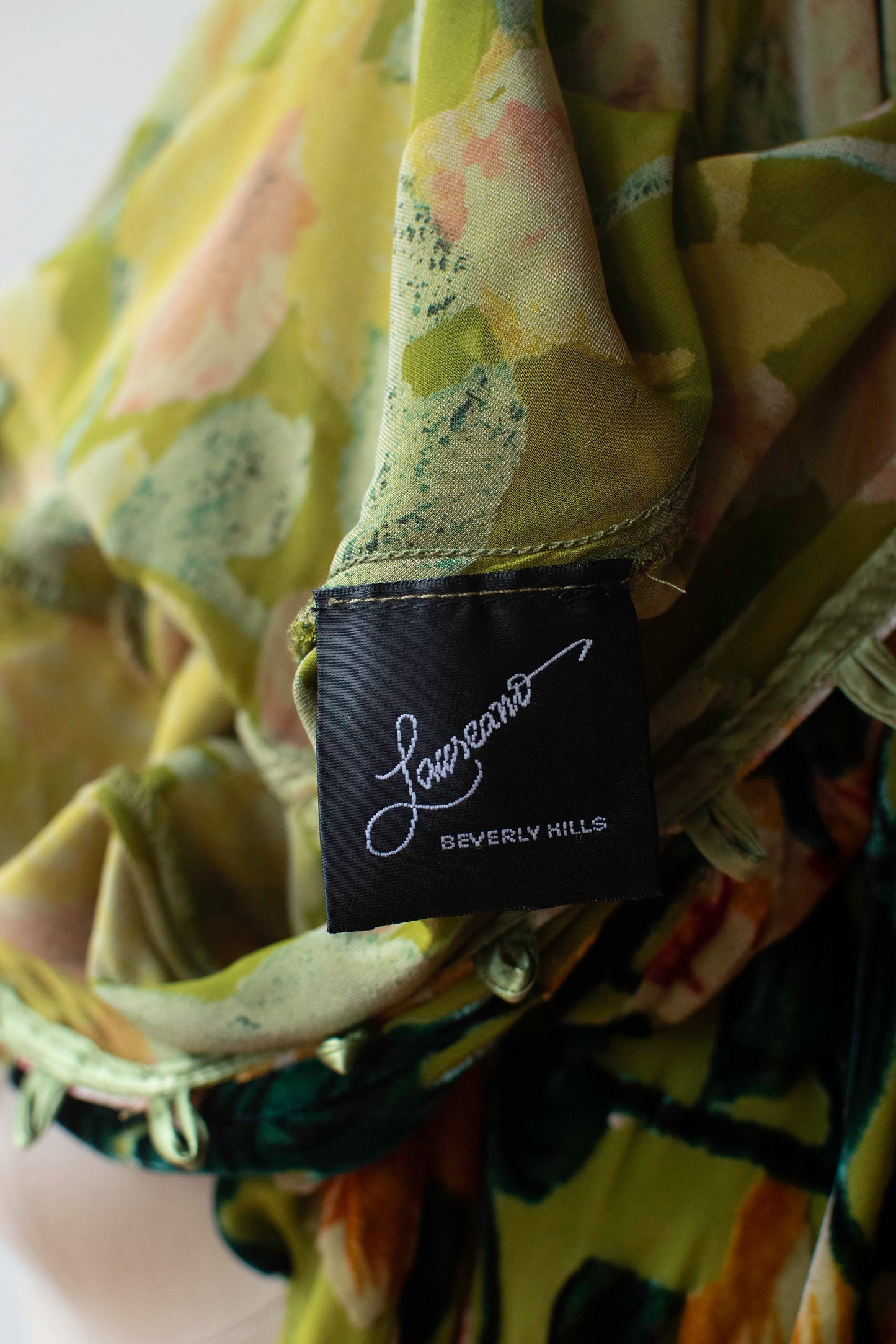 1990s Burnout Velvet Dress | | Laureano Beverly Hills