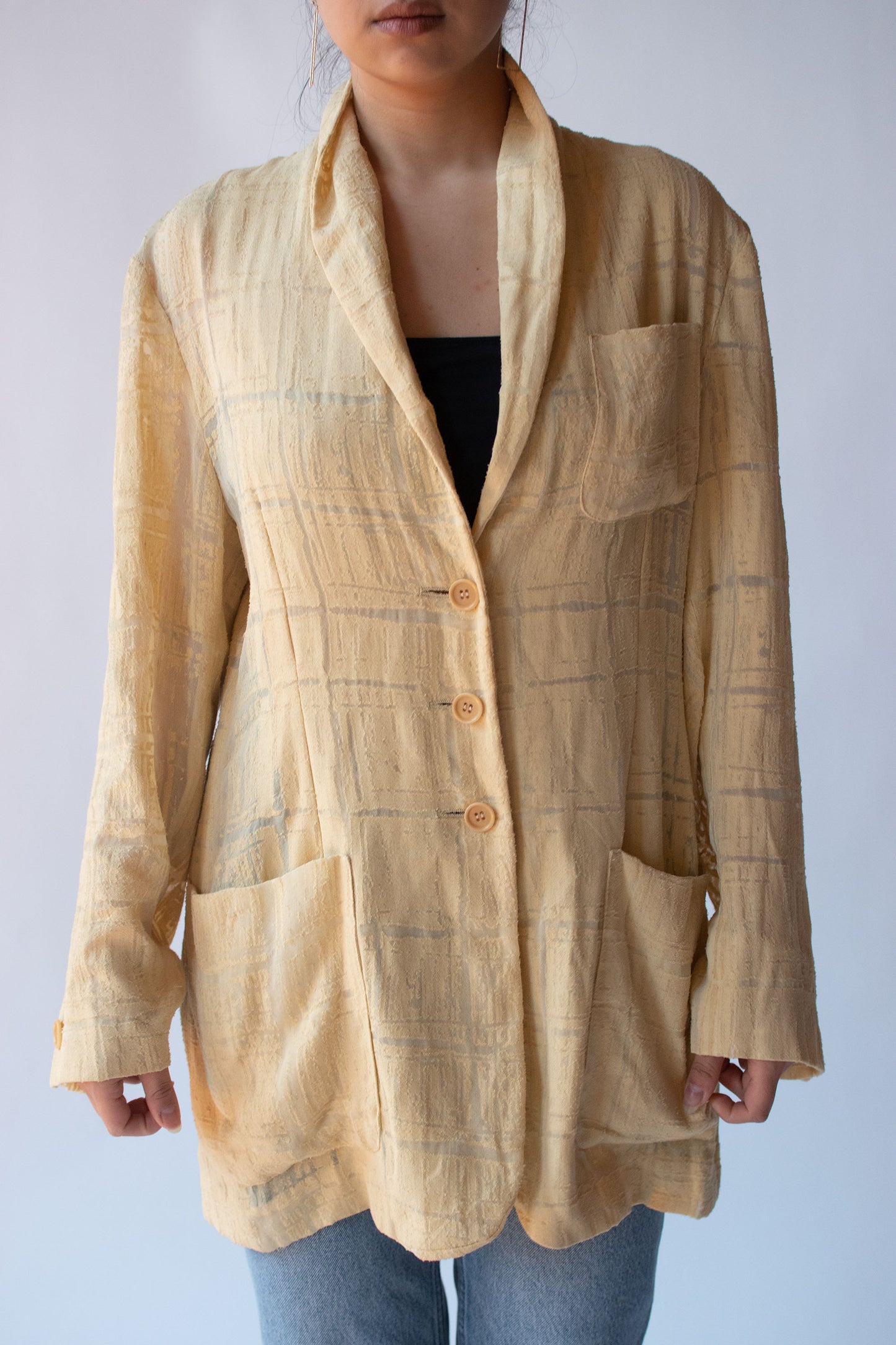 1990s Buttercream Jacket | Romeo Gigli